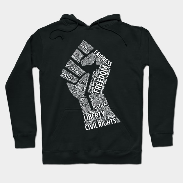 'Civil Rights Black Power ' Civil Rights Justice Hoodie by ourwackyhome